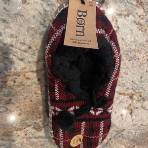 Børn Plaid Sherpa Lined Slippers